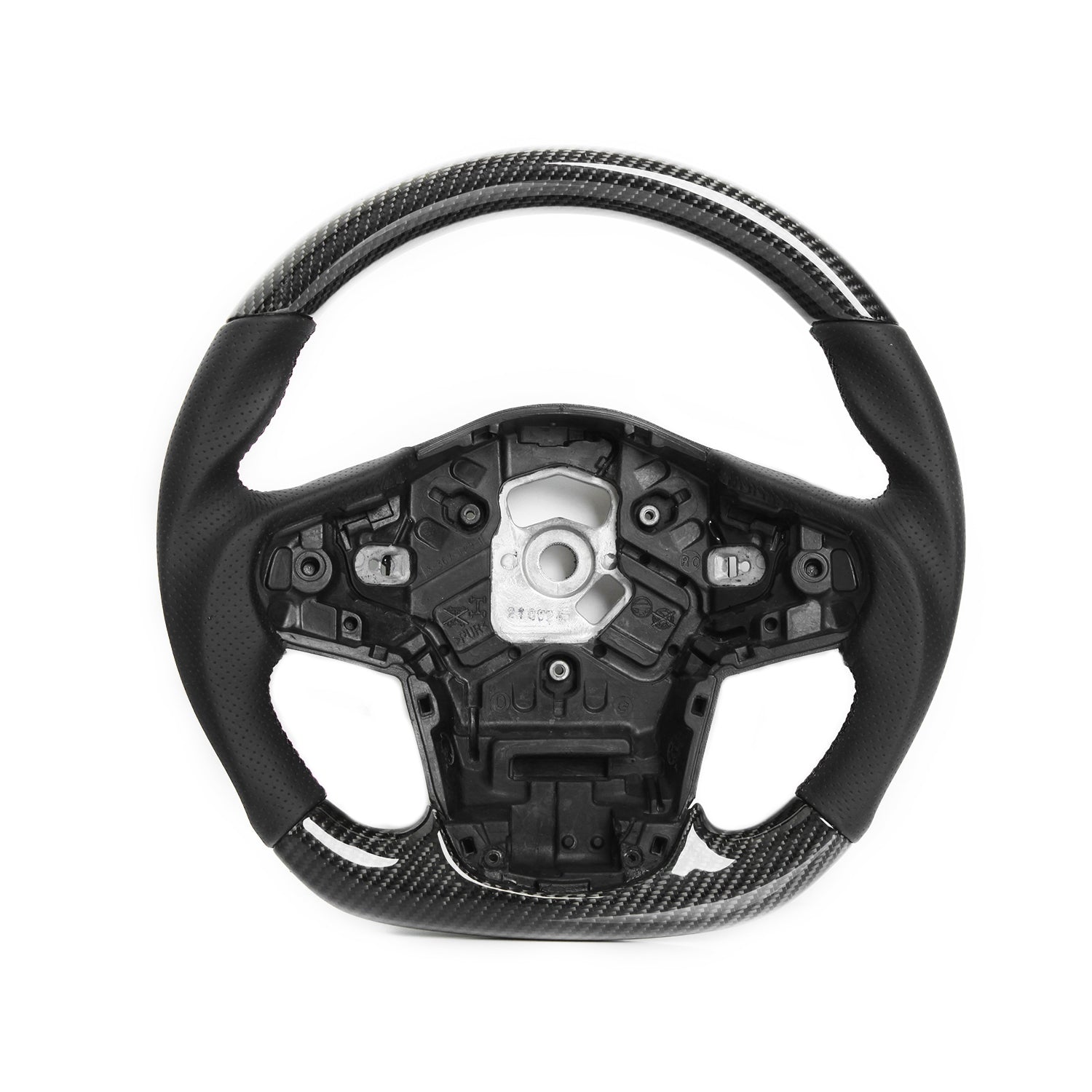 SHFT Toyota Supra Steering Wheel In Gloss Carbon Fibre & Leather (A90)