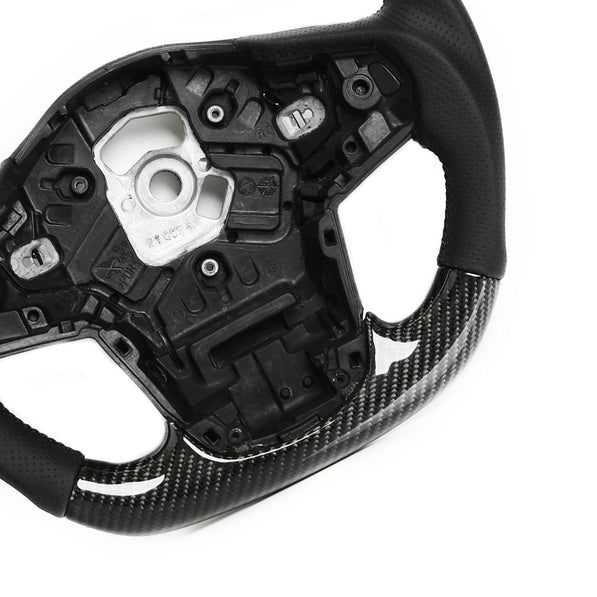 SHFT Toyota Supra Steering Wheel In Gloss Carbon Fibre & Leather (A90)