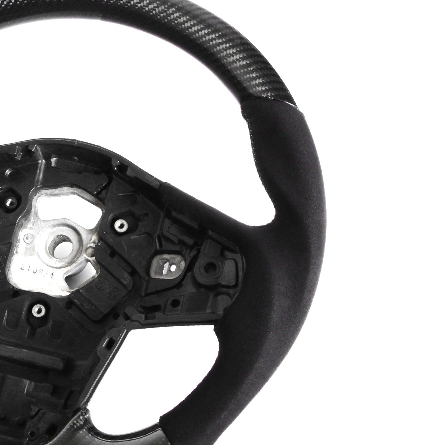 SHFT Toyota Supra Steering Wheel in Gloss Carbon Fibre & Alcantara (A90)