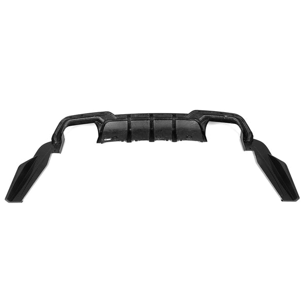 SooQoo BMW M8 F93 Gran Coupe Aggressive Rear Diffuser In Gloss Carbon Fibre