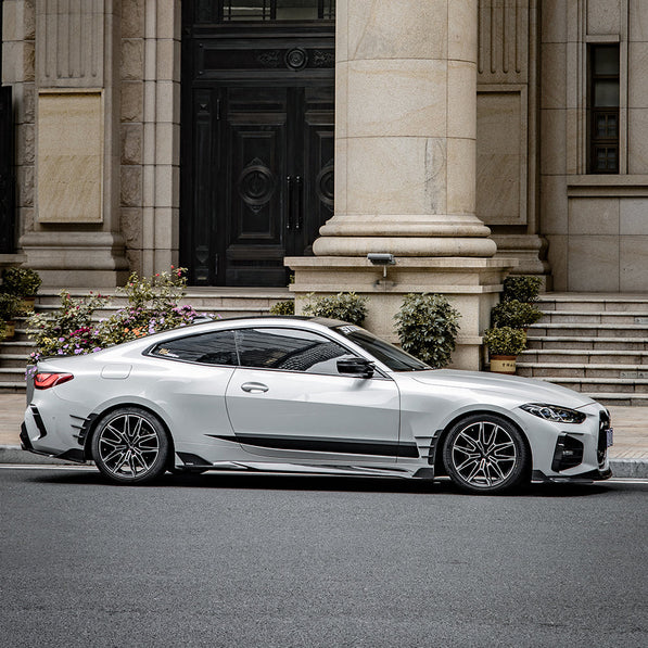 SooQoo BMW G22 G23 4 Series Front Side Fender Trims In Gloss Carbon Fibre