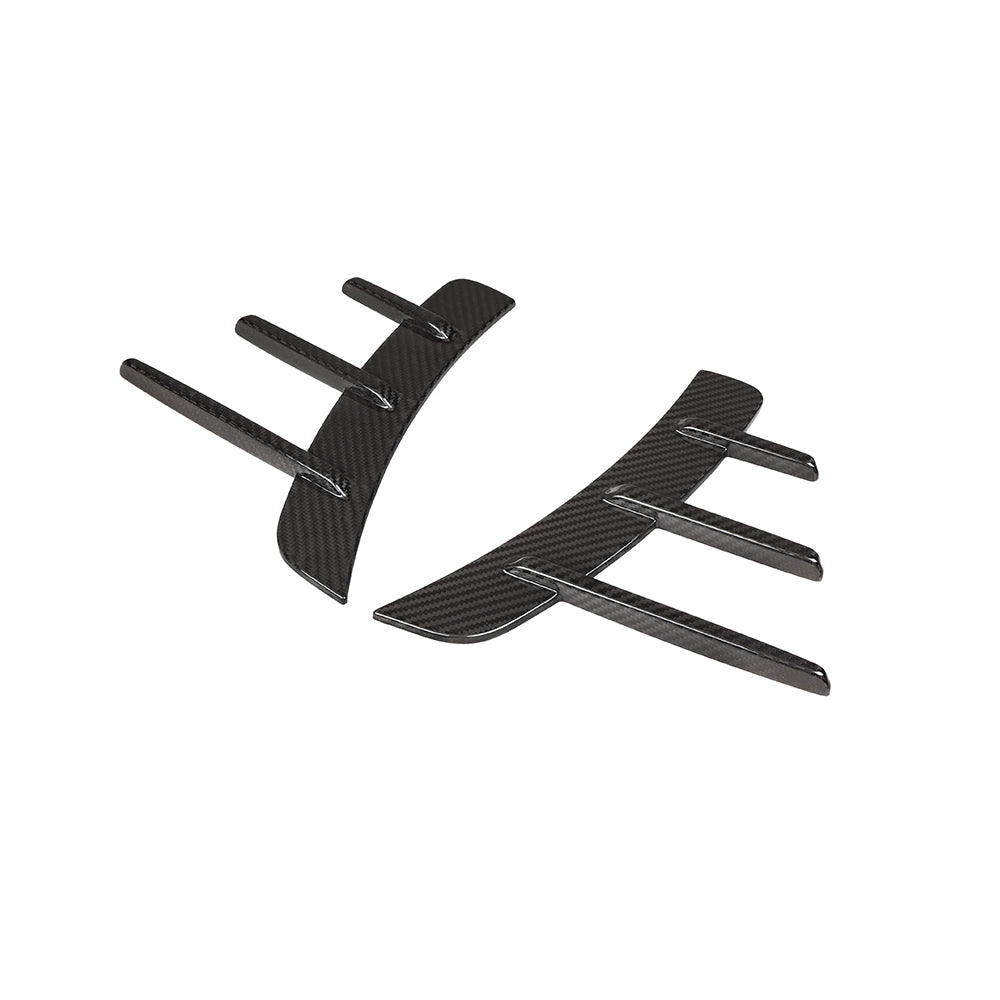 SooQoo BMW G22 G23 4 Series Front Side Fender Trims In Gloss Carbon Fibre