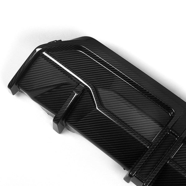 SooQoo BMW G42 M240i Rear Diffuser In Gloss Carbon Fibre