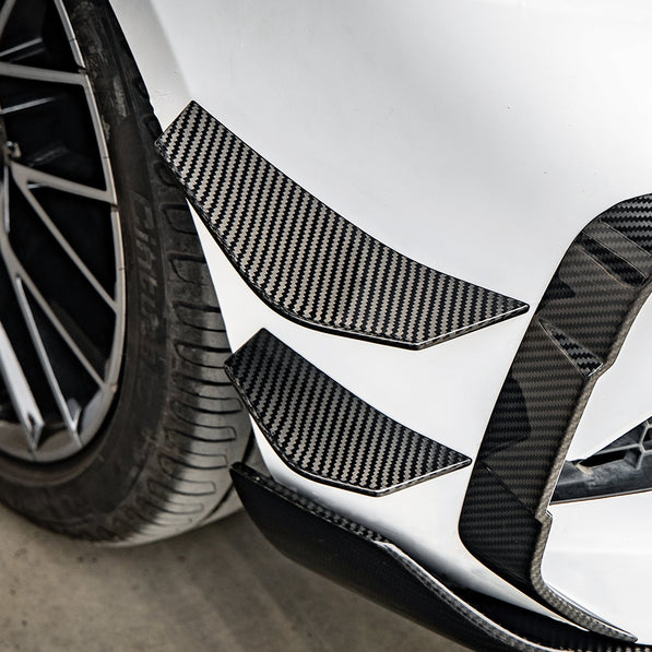 SooQoo BMW F87 M2 Front Canards In Gloss Carbon Fibre