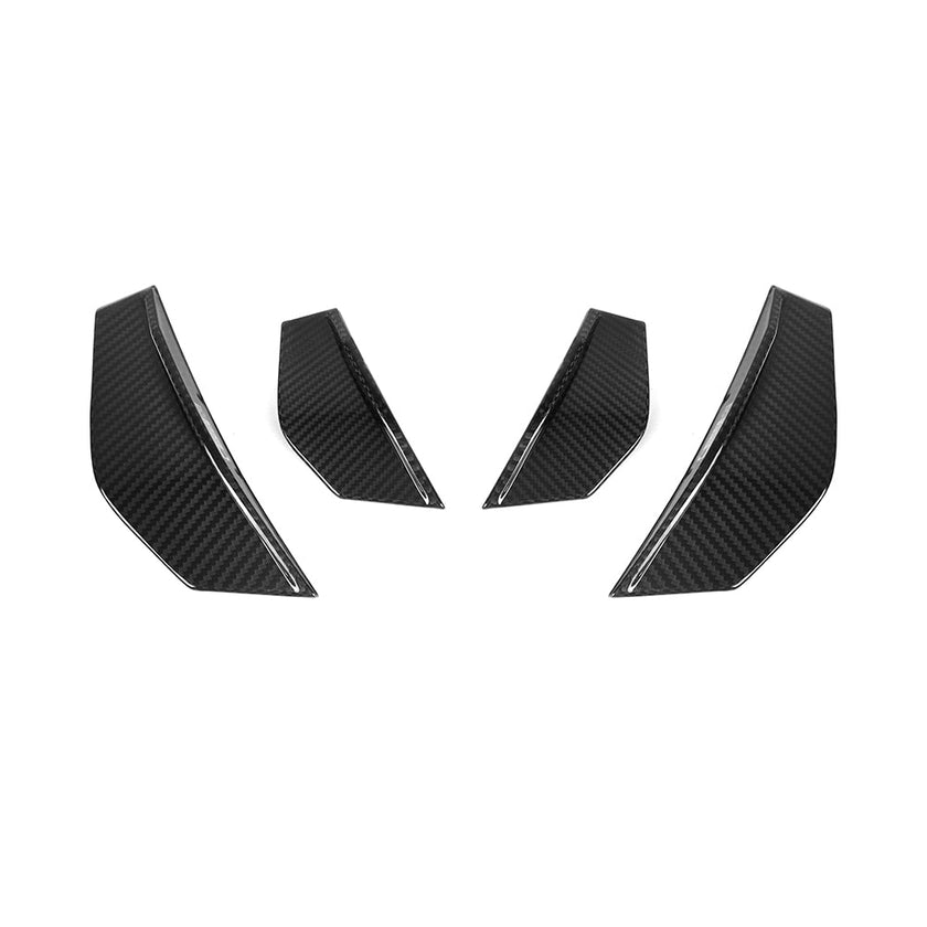SooQoo BMW F87 M2 Front Canards In Gloss Carbon Fibre