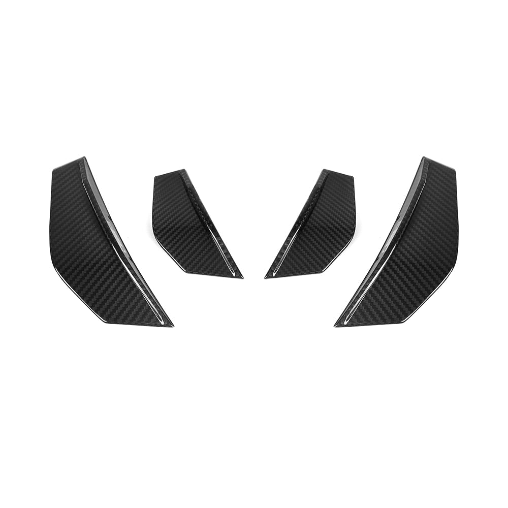 SooQoo BMW F87 M2 Front Canards In Gloss Carbon Fibre