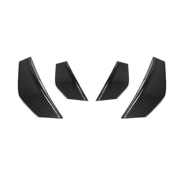 SooQoo BMW F87 M2 Front Canards In Gloss Carbon Fibre