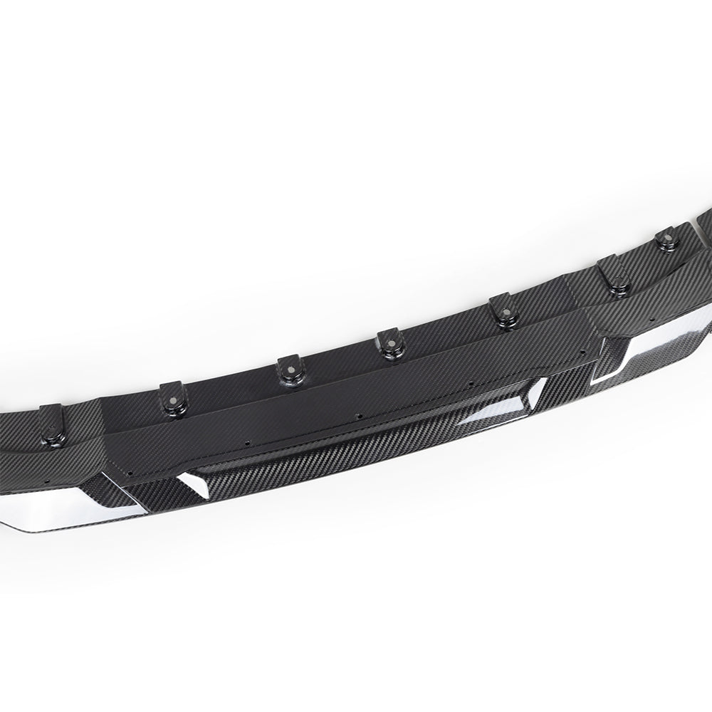 SooQoo BMW G42 M240i Front Splitter In Gloss Carbon Fibre