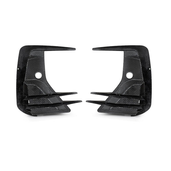 SooQoo BMW iX3 / X3 G01 / X4 G02 LCI Front Ducts In Gloss Carbon Fibre
