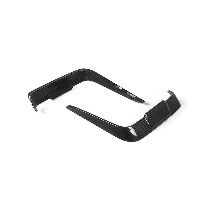 SooQoo BMW G22 G23 4 Series Front & Rear Bumper Inserts In Gloss Carbon Fibre