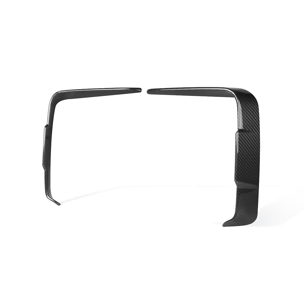 SooQoo BMW G22 G23 4 Series Front & Rear Bumper Inserts In Gloss Carbon Fibre