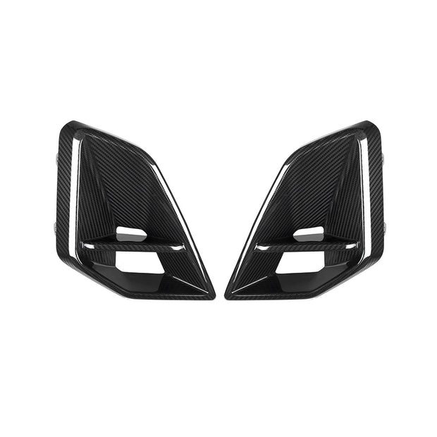 SooQoo BMW G05 X5 LCI Front Ducts In Gloss Carbon Fibre