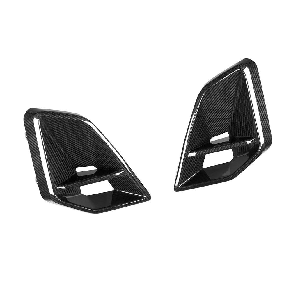 SooQoo BMW G05 X5 LCI Front Ducts In Gloss Carbon Fibre