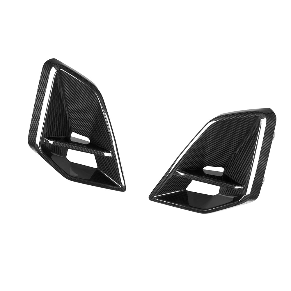 SooQoo BMW G05 X5 LCI Front Ducts In Gloss Carbon Fibre