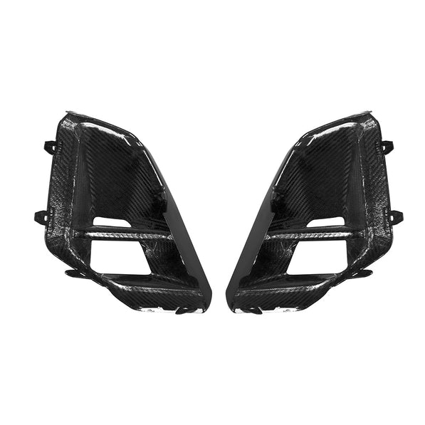 SooQoo BMW G05 X5 LCI Front Ducts In Gloss Carbon Fibre