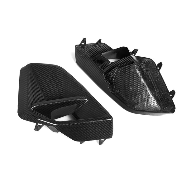 SooQoo BMW G05 X5 LCI Front Ducts In Gloss Carbon Fibre