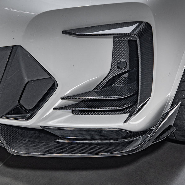 SooQoo BMW X3 G01 / X4 G02 LCI Front Splitter In Gloss Carbon Fibre