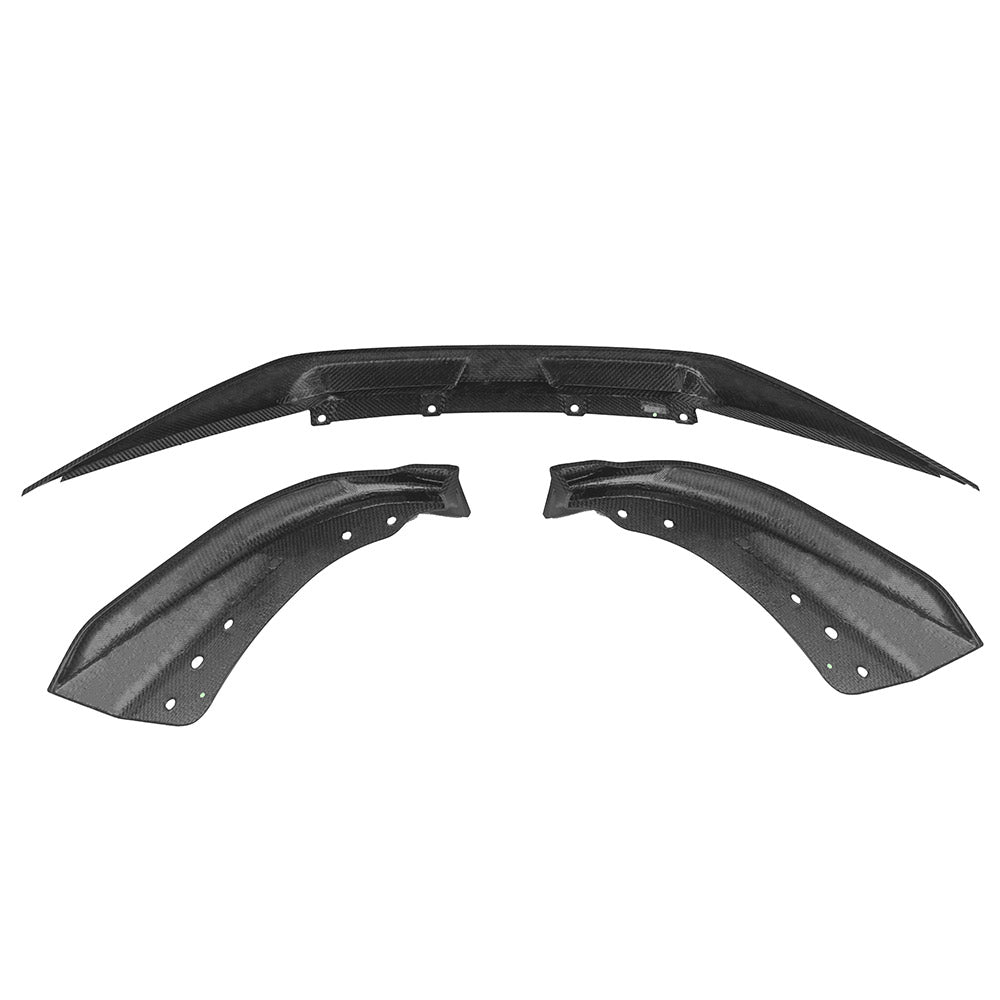 SooQoo BMW 4 Series G22 G23 Front Splitter In Gloss Carbon Fibre