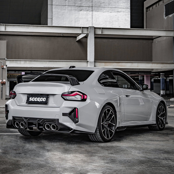 SooQoo BMW G87 M2 Rear Diffuser In Gloss Carbon Fibre