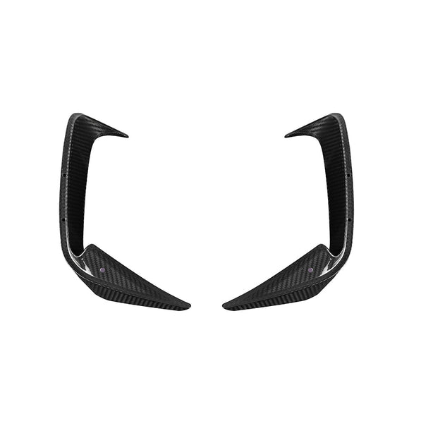 SooQoo BMW G22 G23 4 Series Front & Rear Bumper Inserts In Gloss Carbon Fibre