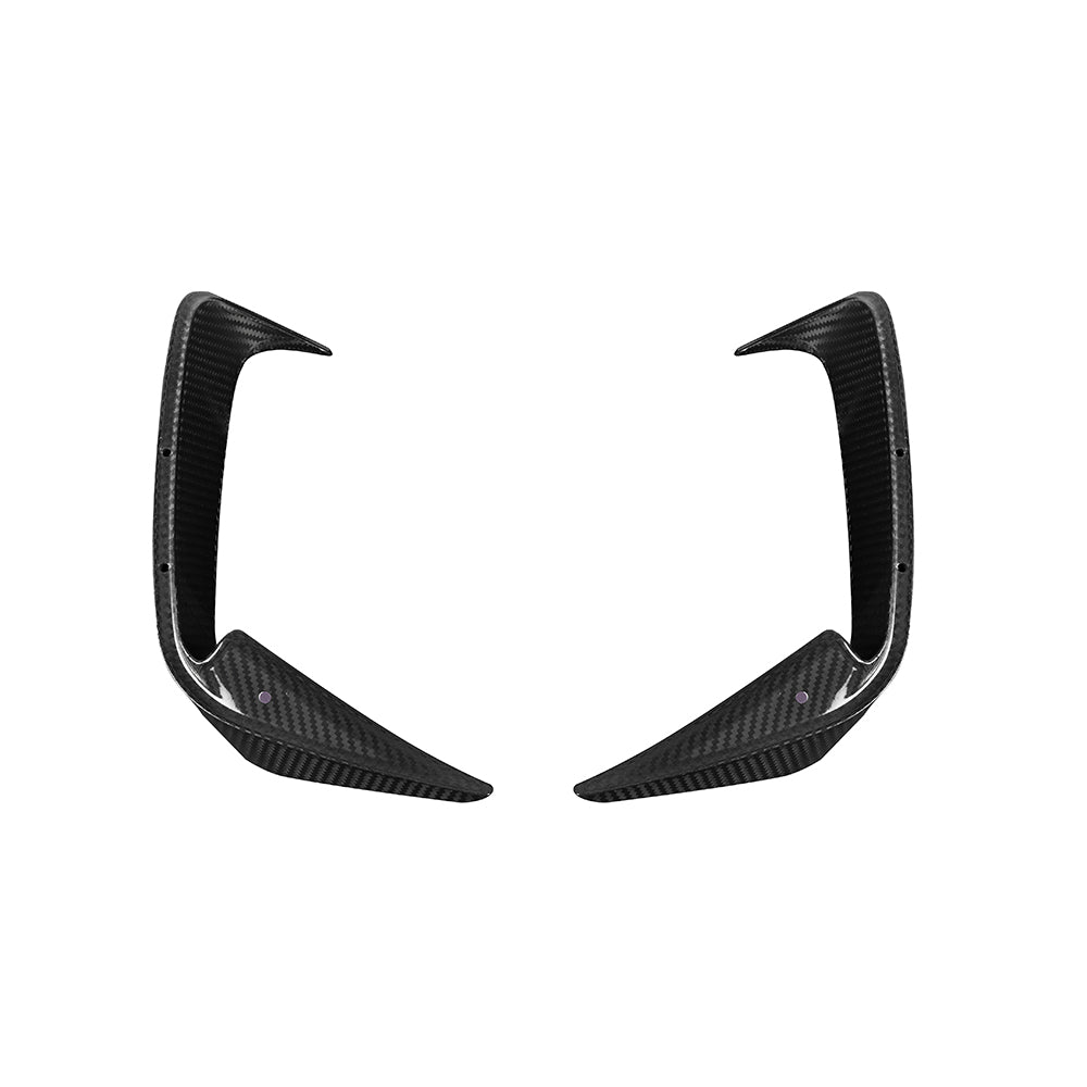 SooQoo BMW G22 G23 4 Series Front & Rear Bumper Inserts In Gloss Carbon Fibre