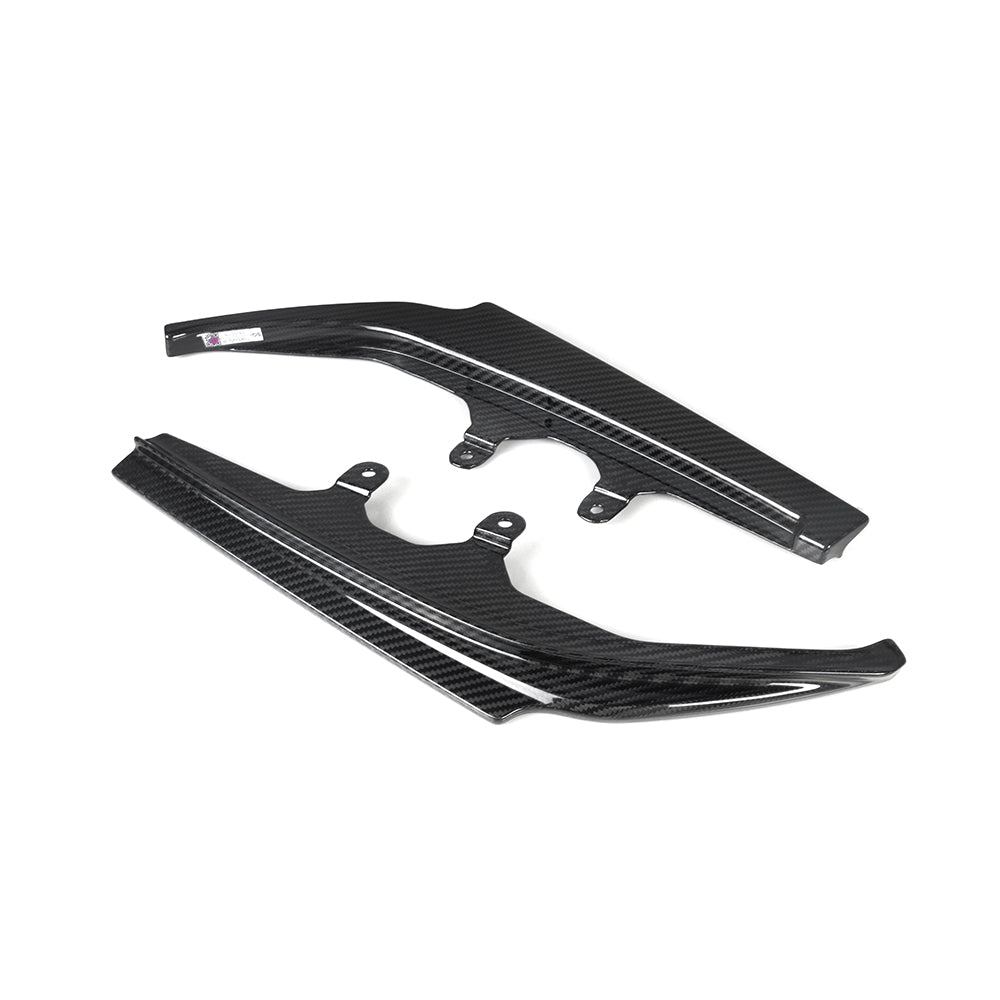 SooQoo BMW G42 M240i Rear Side Splitters In Gloss Carbon Fibre