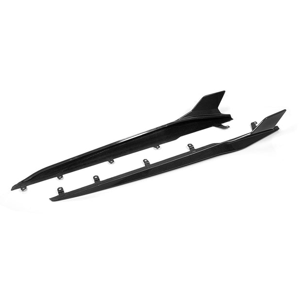 SooQoo BMW F91 & F92 M8 Side Skirts In Gloss Carbon Fibre