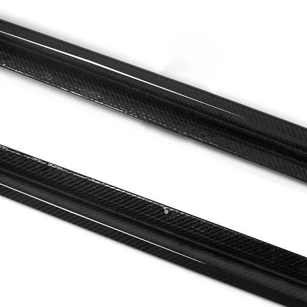 SooQoo BMW G42 M240i Side Skirts In Gloss Carbon Fibre