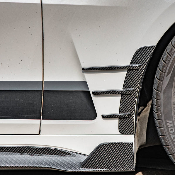 SooQoo BMW G22 G23 4 Series Side Skirts In Gloss Carbon Fibre