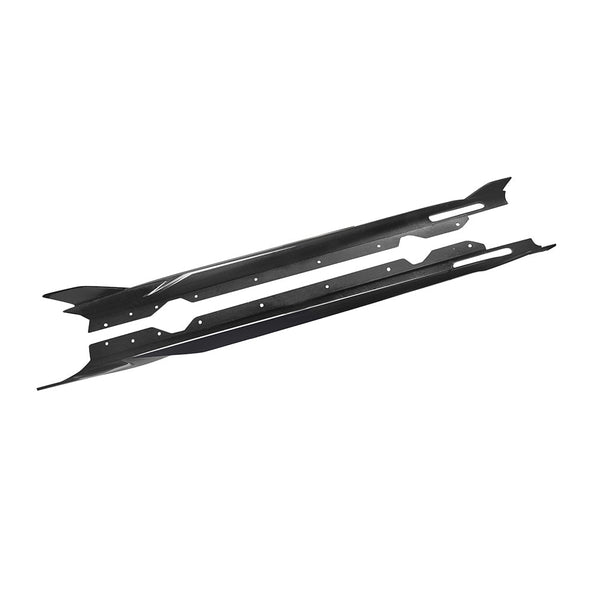 SooQoo BMW G22 G23 4 Series Side Skirts In Gloss Carbon Fibre