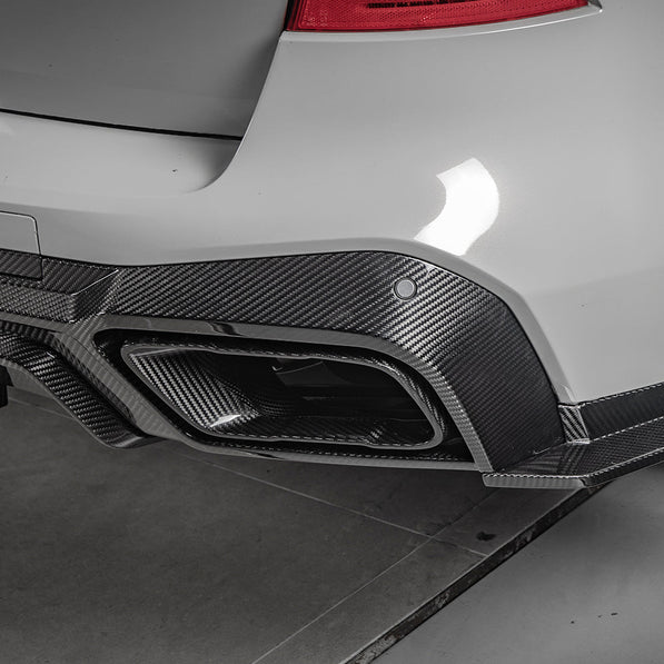 SooQoo BMW G05 X5 Exhaust Trims In Gloss Carbon Fibre