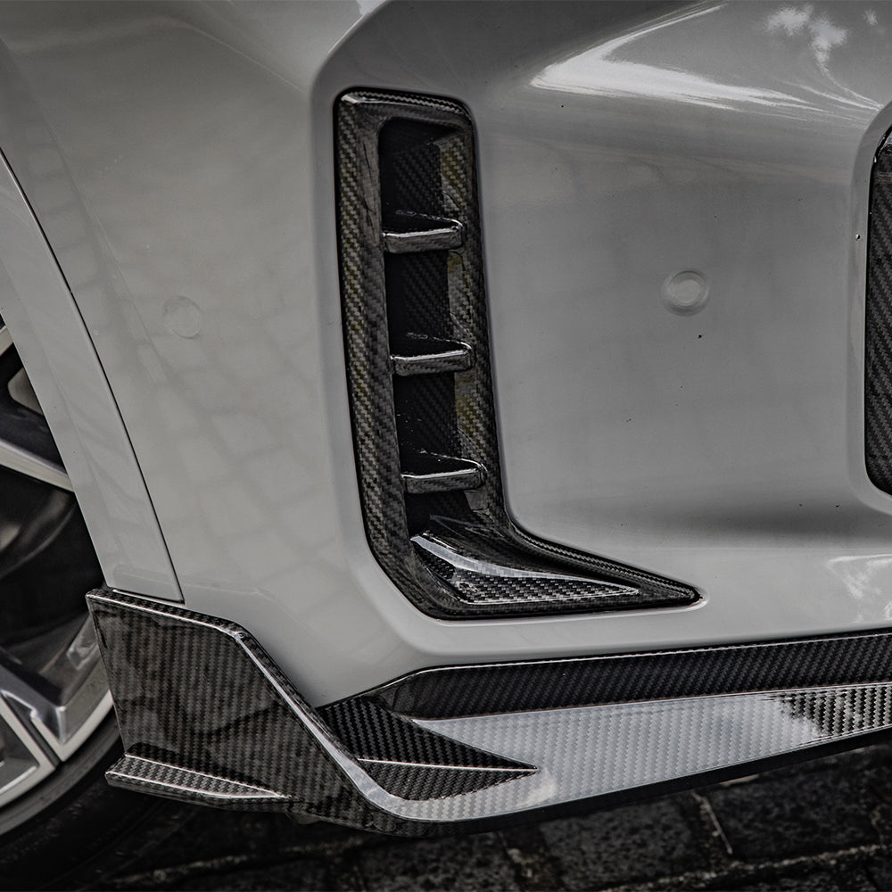 SooQoo BMW G05 X5 LCI Front Splitter In Gloss Carbon Fibre