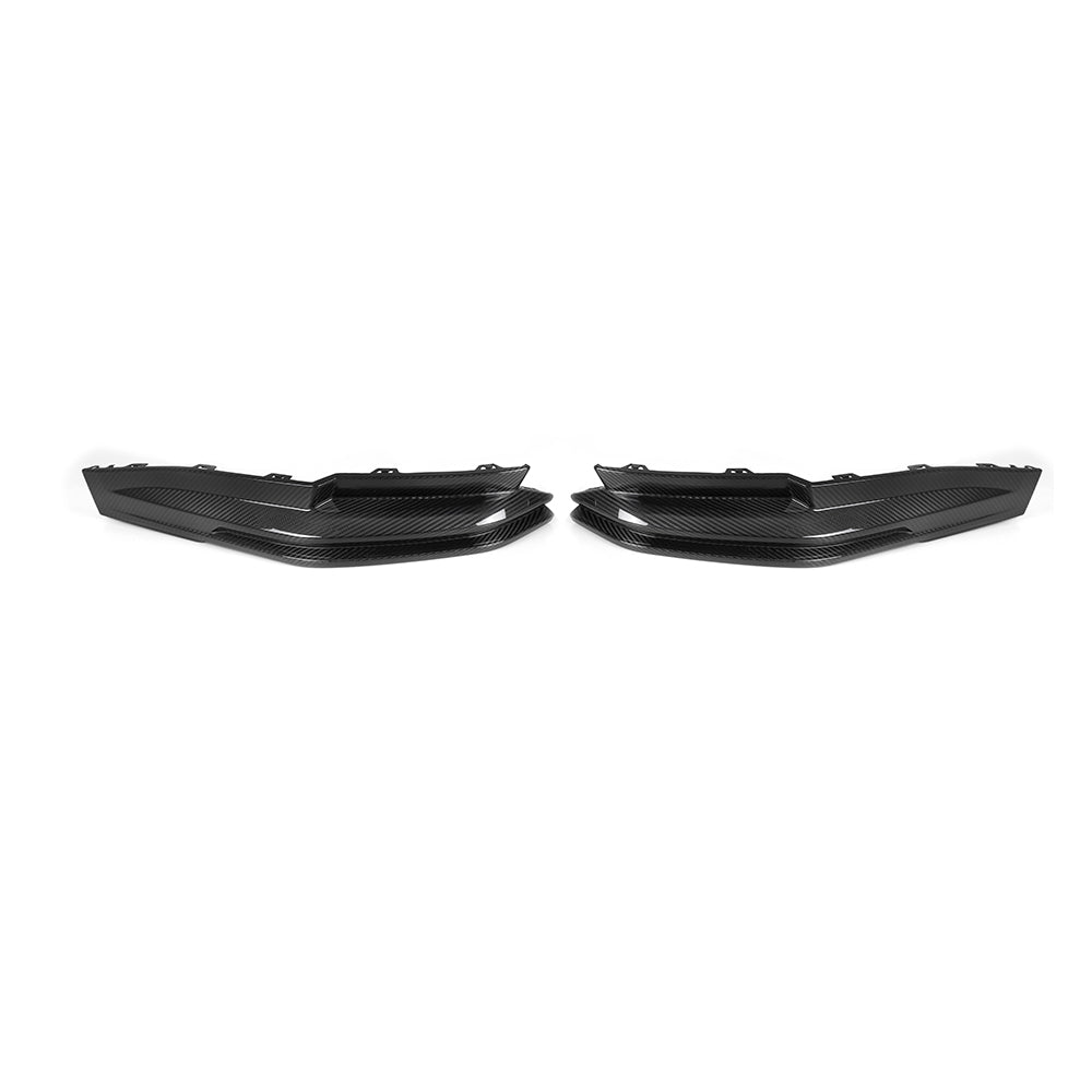 SooQoo BMW G80 & G81 M3 Rear Diffuser With Brake Light + Rear Splitters In Gloss Carbon Fibre