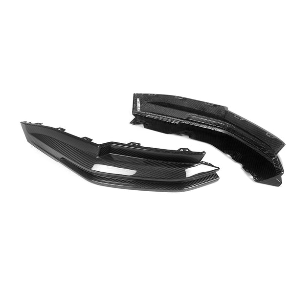 SooQoo BMW G80 & G81 M3 Rear Diffuser + Rear Splitters In Gloss Carbon Fibre