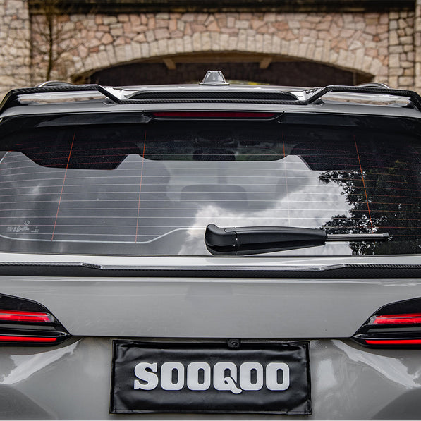 SooQoo BMW G05 X5 Rear Trunk Spoiler In Gloss Carbon Fibre