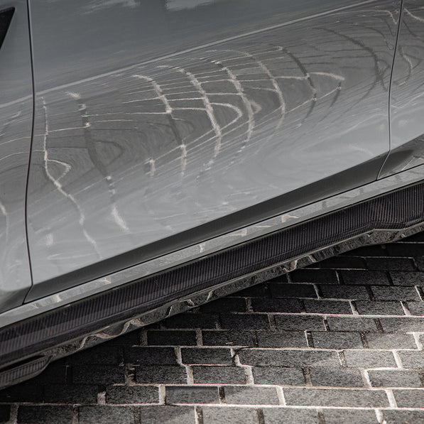 SooQoo BMW G80 G81 M3 Side Skirts In Gloss Carbon Fibre