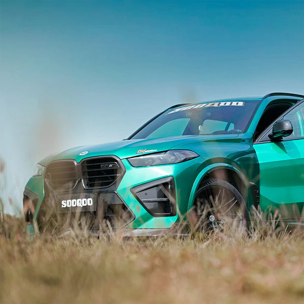 SooQoo BMW F95 X5M & F96 X6M LCI Front Ducts In Gloss Carbon Fibre