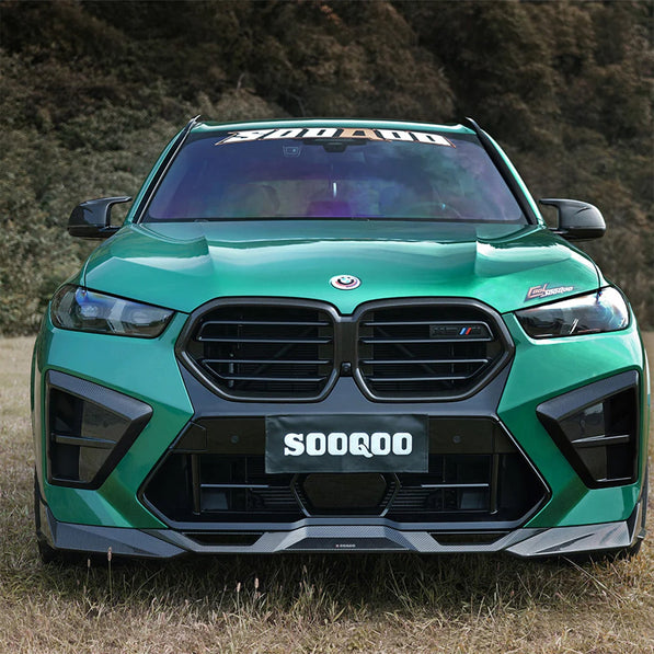SooQoo BMW F95 X5M & F96 X6M LCI Front Ducts In Gloss Carbon Fibre
