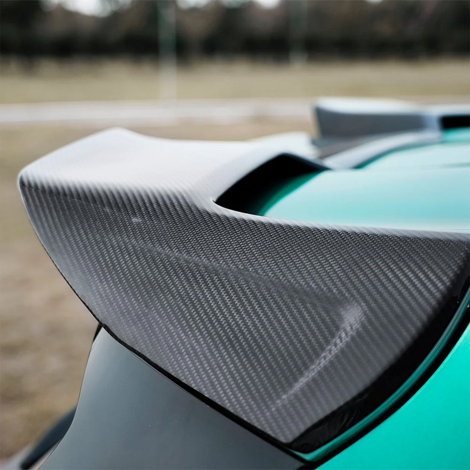 SooQoo BMW F95 X5M LCI Rear Roof Spoiler In Gloss Carbon Fibre