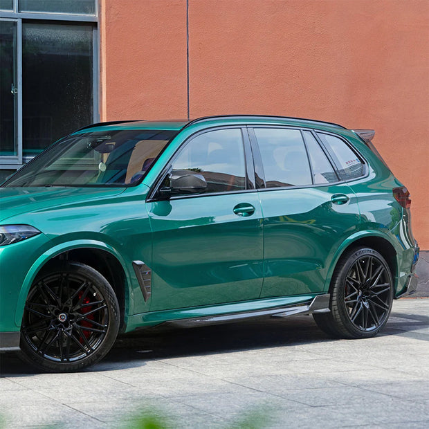 SooQoo BMW F95 X5M LCI Side Skirts In Gloss Carbon Fibre