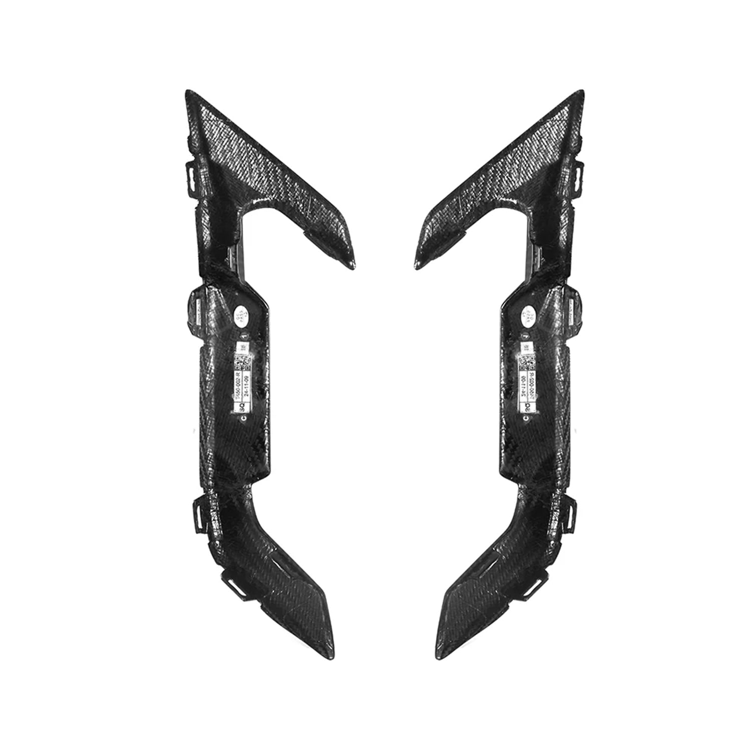 SooQoo BMW F96 X6M LCI Side Fender Trims In Gloss Carbon Fibre