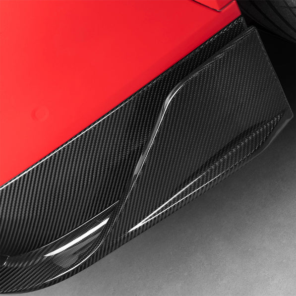 SooQoo BMW F96 X6M SQ-A Rear Diffuser In Gloss Carbon Fibre