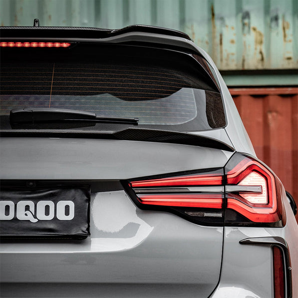 SooQoo BMW F97 X3M SQ Roof Spoiler In Gloss Pre Preg Carbon Fibre (2019+)