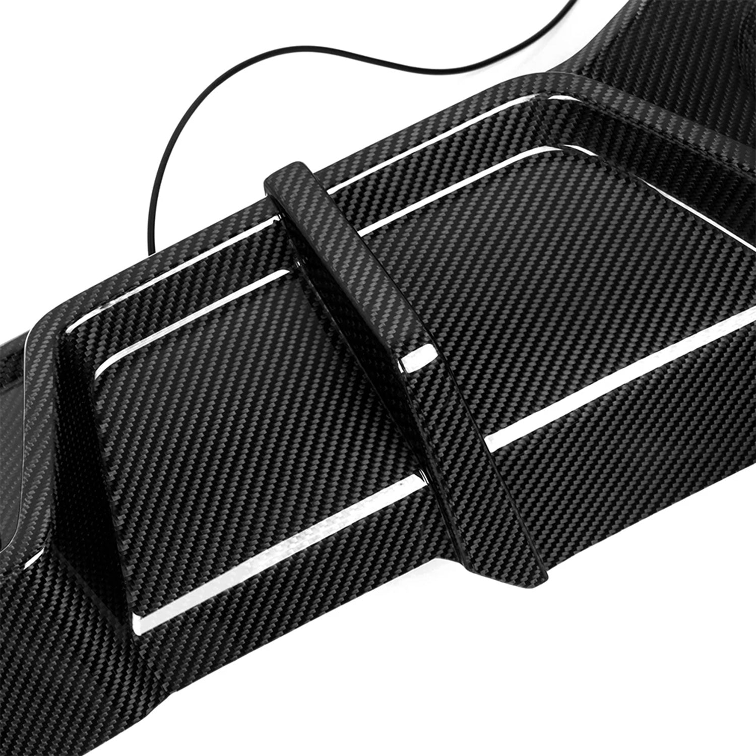 SooQoo BMW X3M F97 & X4M F98 LCI Rear Diffuser In Gloss Pre Preg Carbon Fibre (Facelift 2022+)