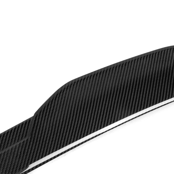 SooQoo BMW F98 X4M Rear Ducktail Spoiler In Gloss Pre Preg Carbon Fibre