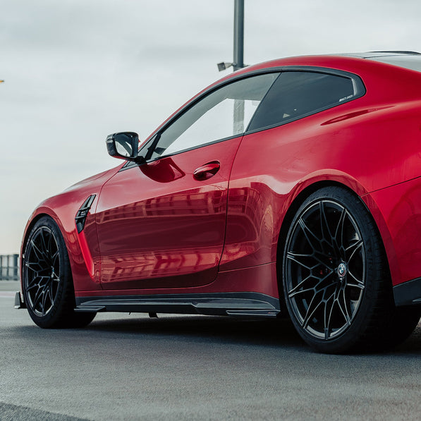 SooQoo BMW G82 G83 M4 Side Skirts In Gloss Carbon Fibre