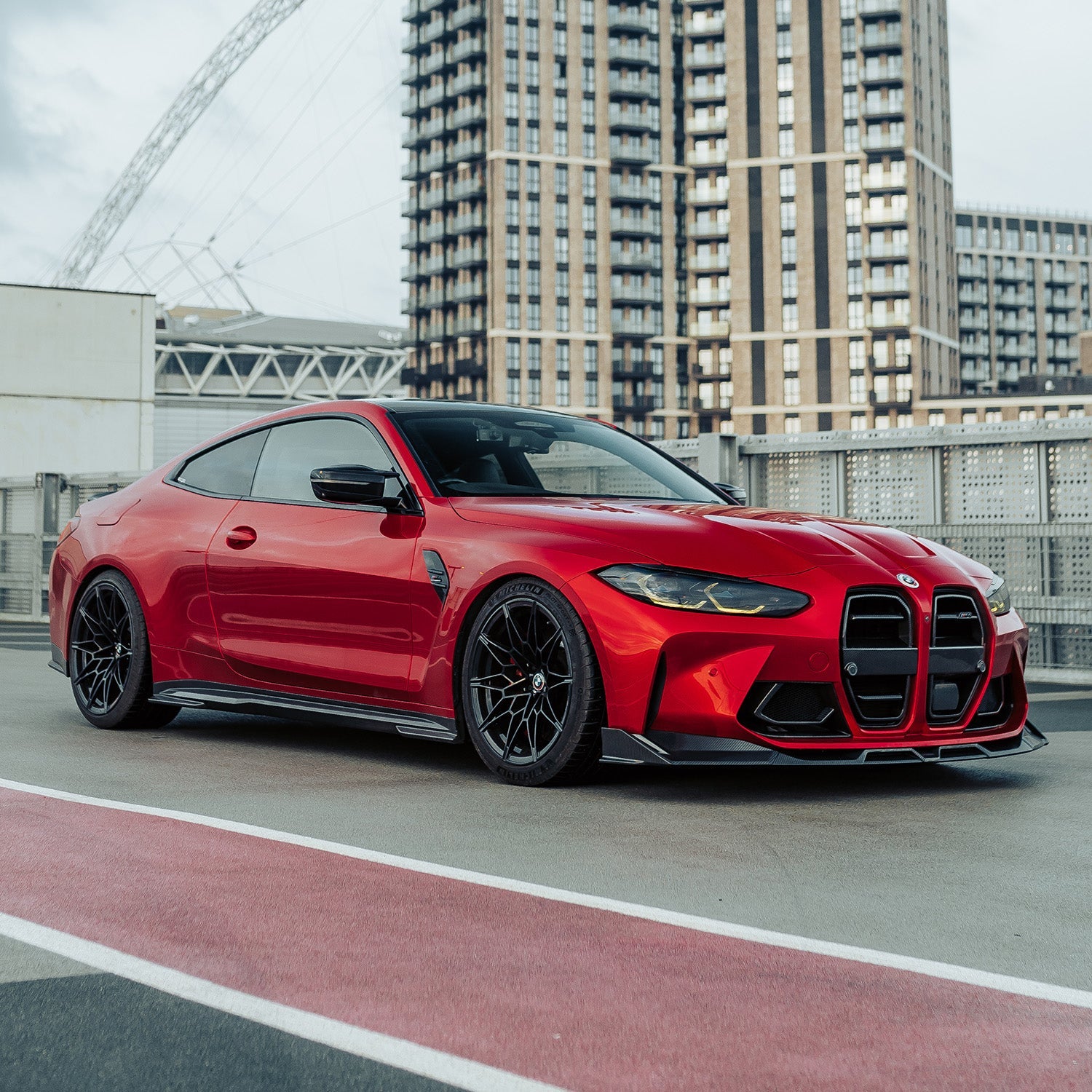 SooQoo BMW G82 G83 M4 Side Skirts In Gloss Carbon Fibre