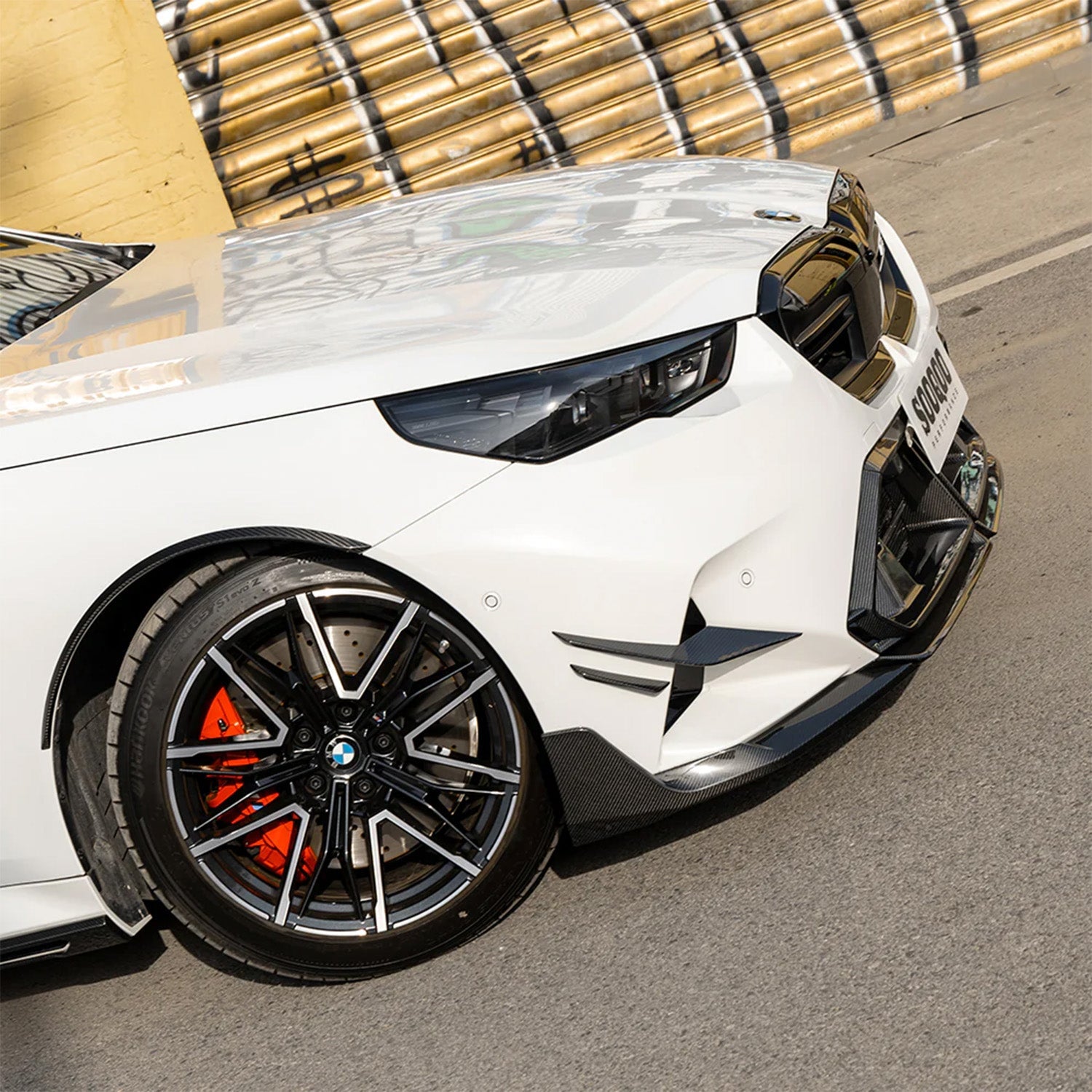 SooQoo BMW G90 & G99 M5 SQ Front Canards In Gloss Carbon Fibre
