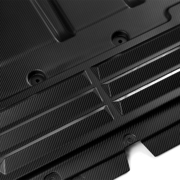 SooQoo BMW G90 & G99 M5 OEM Style Skid Plate In Gloss Carbon Fibre