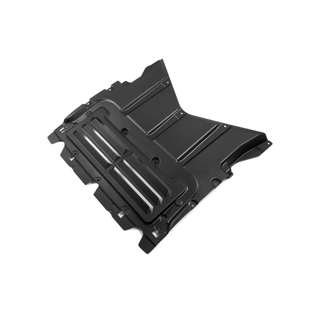 SooQoo BMW G90 & G99 M5 OEM Style Skid Plate In Gloss Carbon Fibre
